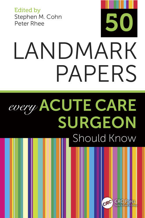 Book cover of 50 Landmark Papers Every Acute Care Surgeon Should Know