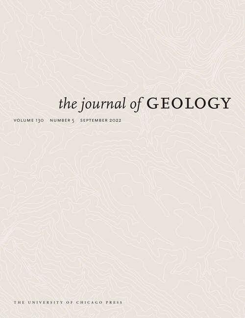 Book cover of The Journal of Geology, volume 130 number 5 (September 2022)