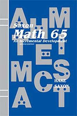 Book cover of Math 65 An Incremental Development, Second Edition