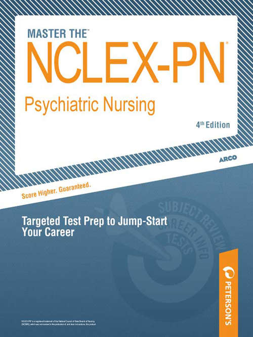 Book cover of Master the NCLEX-PN : Psychiatric Nursing