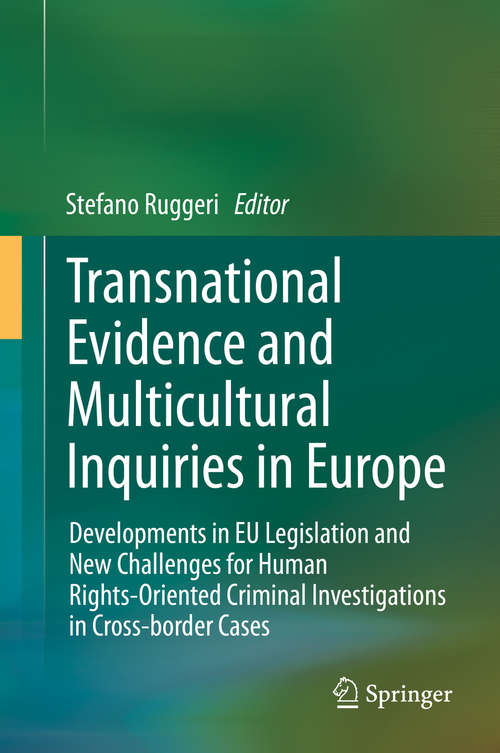 Book cover of Transnational Evidence and Multicultural Inquiries in Europe