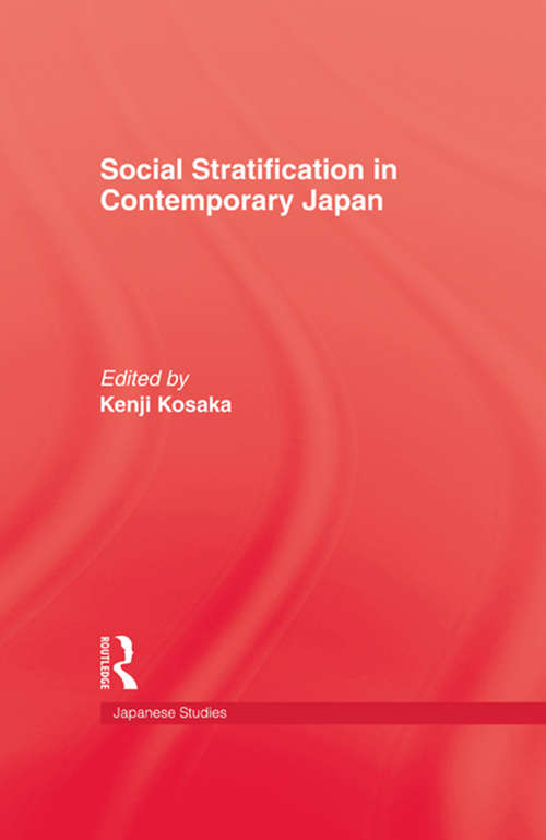 Book cover of Social Stratification In Japan