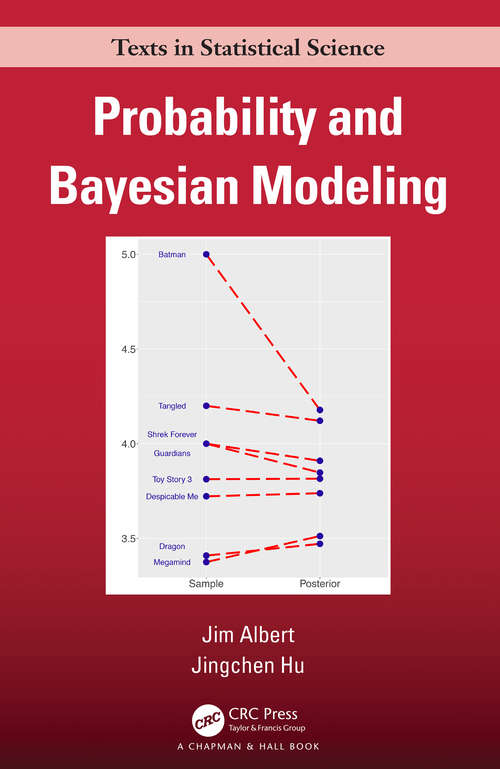 Book cover of Probability and Bayesian Modeling (Chapman & Hall/CRC Texts in Statistical Science)