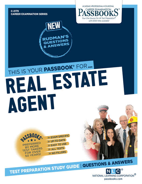 Book cover of Real Estate Agent: Passbooks Study Guide (Career Examination Series)