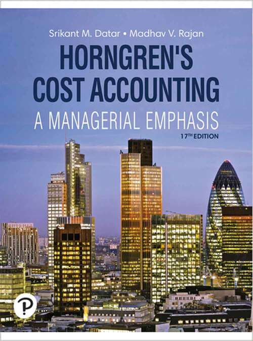 Book cover of Horngren's Cost Accounting (17)