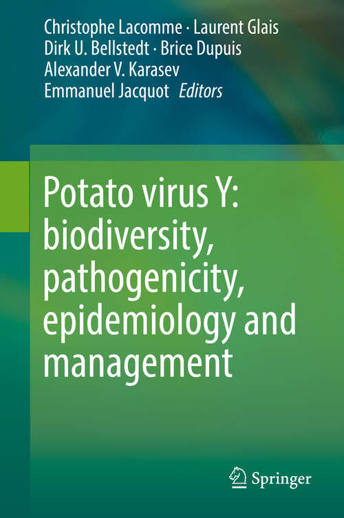 Book cover of Potato virus Y: biodiversity, pathogenicity, epidemiology and management
