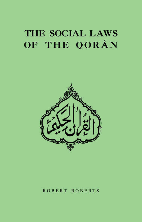 Book cover of Social Laws Of The Qoran