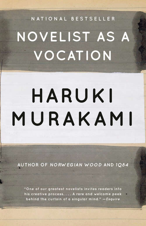 Book cover of Novelist as a Vocation