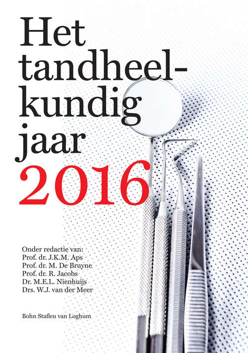 Book cover of Het tandheelkundig jaar 2016