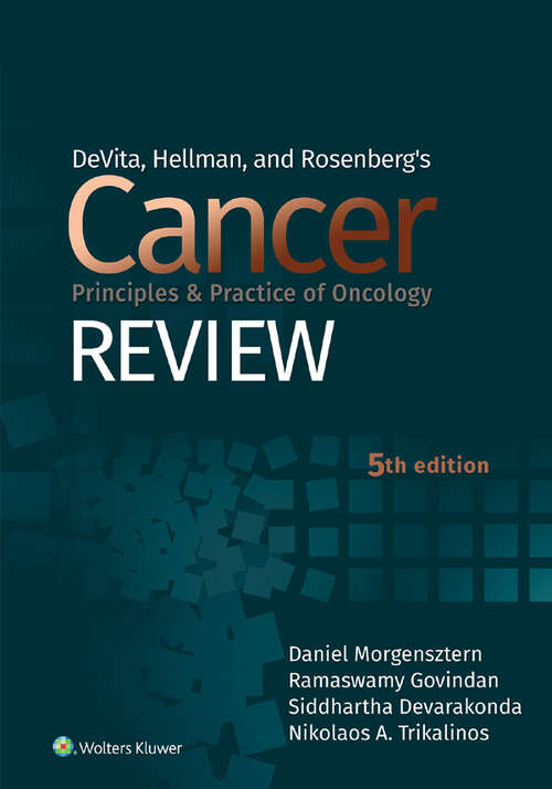 Book cover of DeVita, Hellman, and Rosenberg's Cancer Principles & Practice of Oncology Review (5)