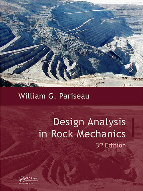Book cover of Design Analysis in Rock Mechanics (3)