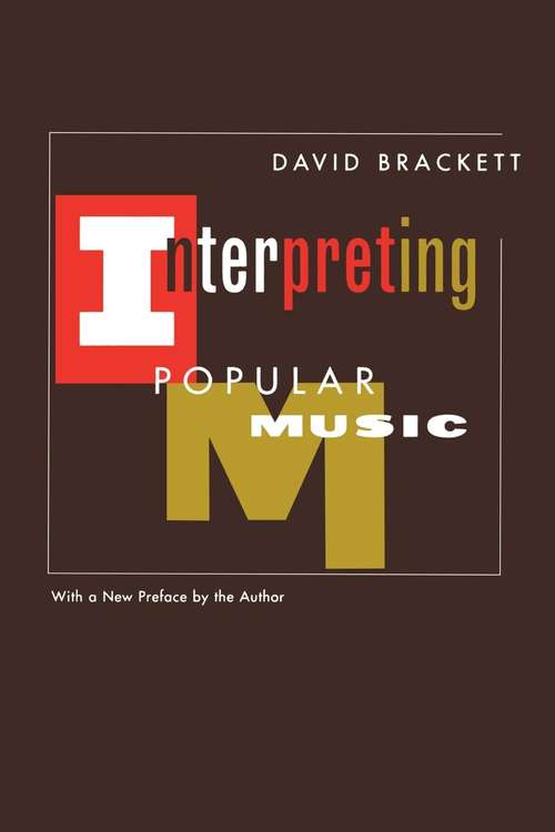 Book cover of Interpreting Popular Music: With a new preface by the author