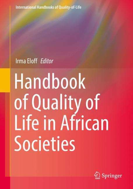 Book cover of Handbook of Quality of Life in African Societies (1st ed. 2019) (International Handbooks of Quality-of-Life)