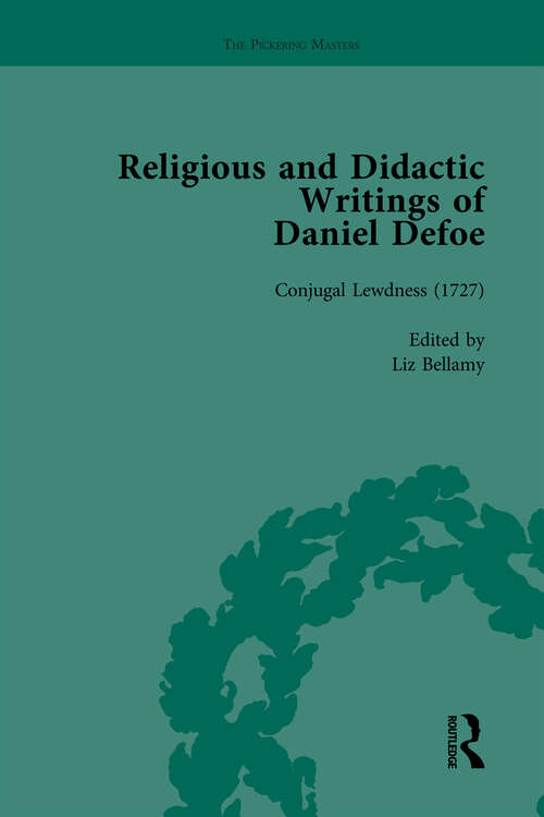 Book cover of Religious and Didactic Writings of Daniel Defoe, Part I Vol 5