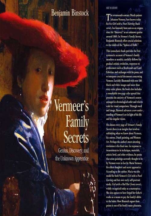 Book cover of Vermeer's Family Secrets: Genius, Discovery, and the Unknown Apprentice