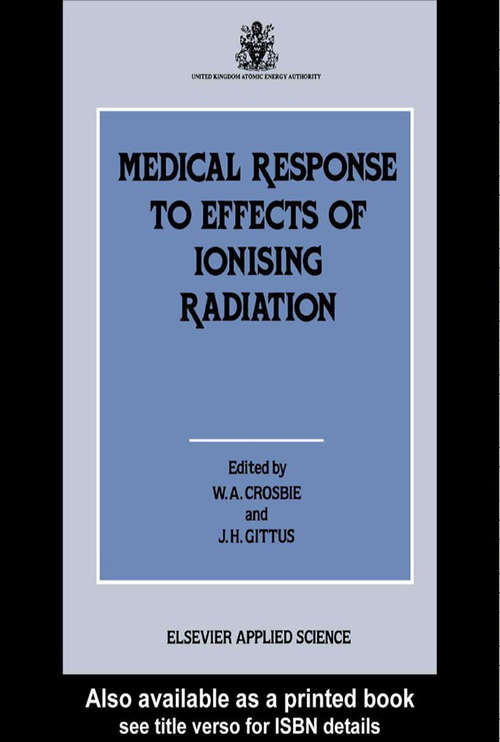 Book cover of Medical Response to Effects of Ionizing Radiation (1)