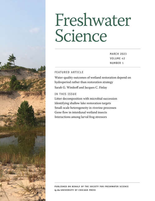 Book cover of Freshwater Science, volume 42 number 1 (March 2023)