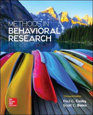 Book cover of Methods in Behavioral Research (Thirteenth Edition)