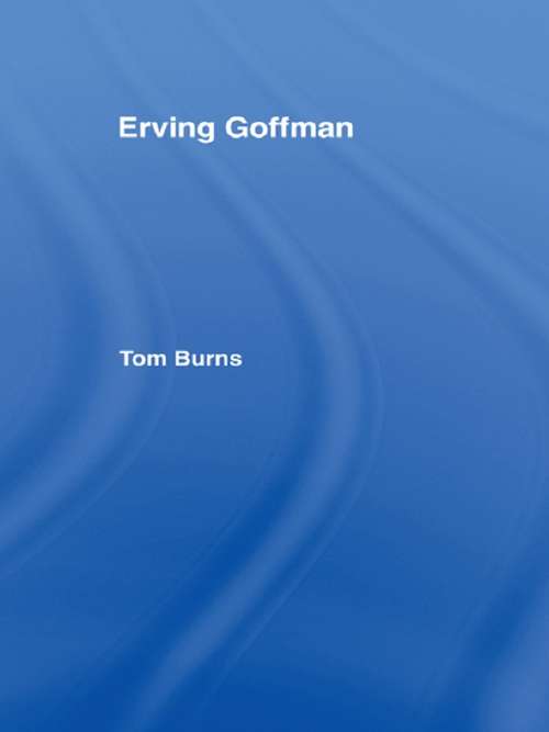 Book cover of Erving Goffman