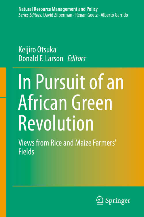 Book cover of In Pursuit of an African Green Revolution