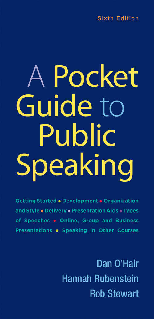 Book cover of A Pocket Guide to Public Speaking (6)