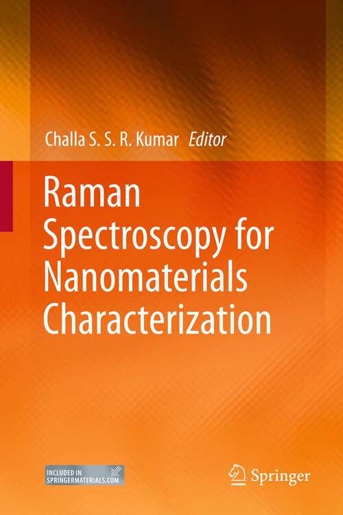 Book cover of Raman Spectroscopy for Nanomaterials Characterization