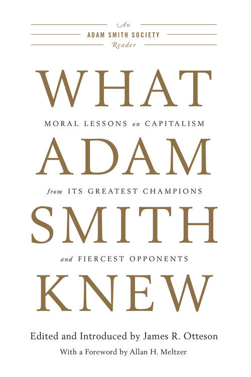 Book cover of What Adam Smith Knew