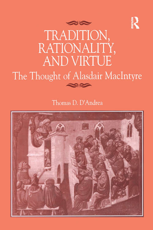 Book cover of Tradition, Rationality, and Virtue: The Thought of Alasdair MacIntyre