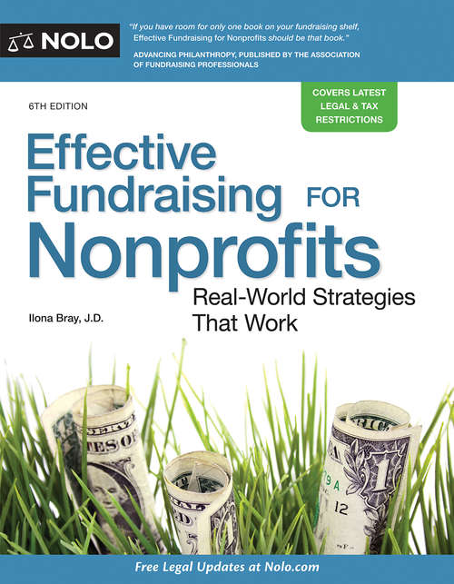 Book cover of Effective Fundraising for Nonprofits: Real-World Strategies That Work (Sixth Edition)