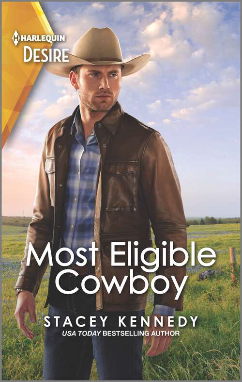 Book cover of Most Eligible Cowboy: A Western Fake Relationship Romance (Original) (Devil's Bluffs #1)
