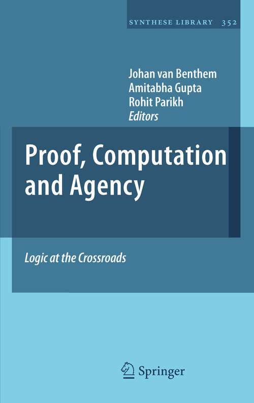 Book cover of Proof, Computation and Agency