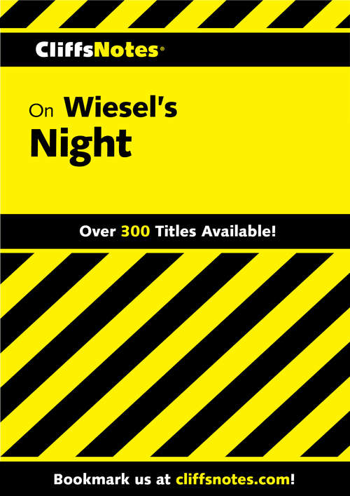 Book cover of CliffsNotes on Wiesel's Night