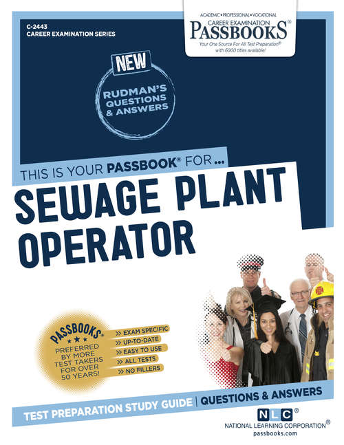 Book cover of Sewage Plant Operator: Passbooks Study Guide (Career Examination Series: C-2434)