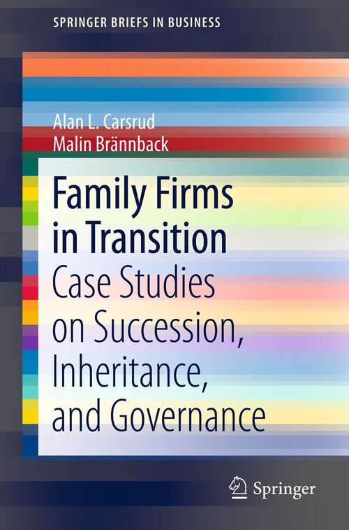 Book cover of Family Firms in Transition