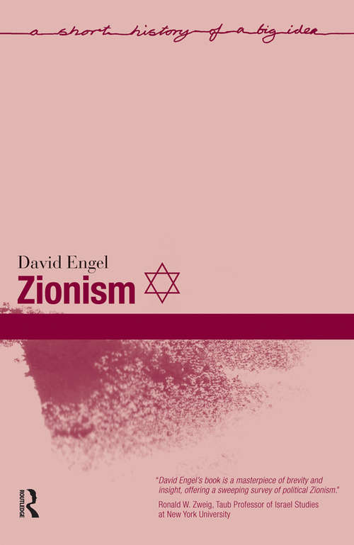 Book cover of Zionism (Short Histories of Big Ideas)