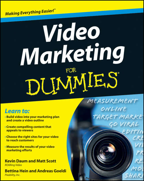Book cover of Video Marketing For Dummies