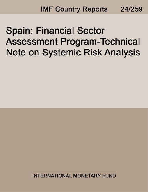 Book cover of Spain: Financial Sector Assessment Program-Technical Note on Systemic Risk Analysis