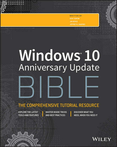 Book cover of Windows 10 Anniversary Update Bible