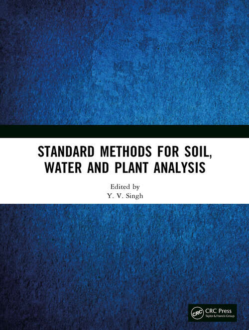 Book cover of Standard Methods for Soil, Water and Plant Analysis