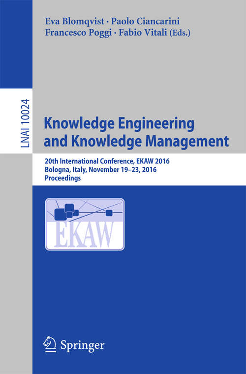 Book cover of Knowledge Engineering and Knowledge Management