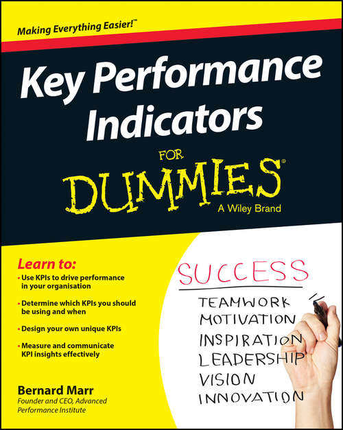 Book cover of Key Performance Indicators For Dummies