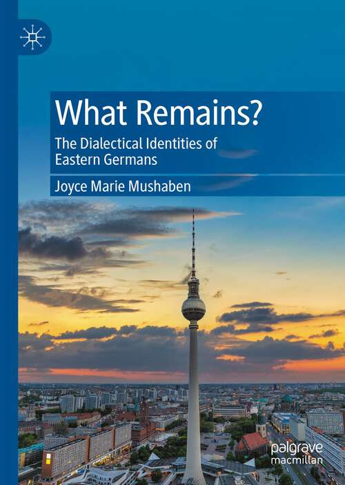 Book cover of What Remains?: The Dialectical Identities of Eastern Germans (1st ed. 2023)