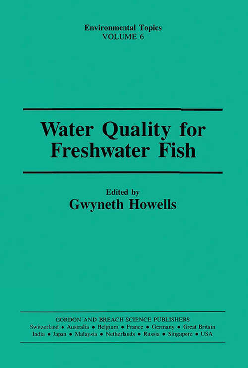 Book cover of Water Qual Freshwater Fish