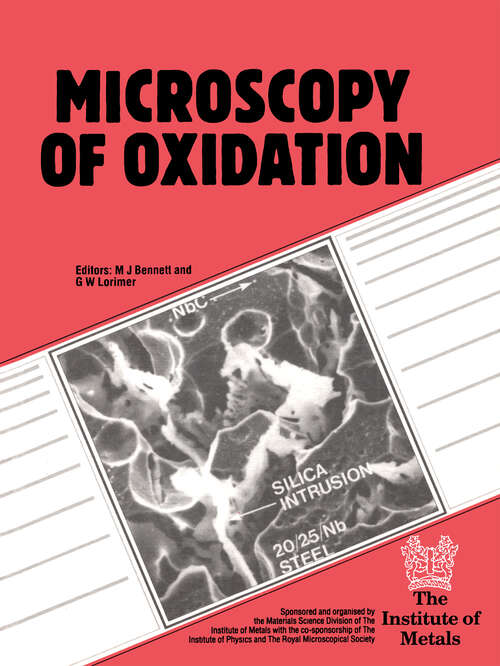 Book cover of Microscopy of Oxidation