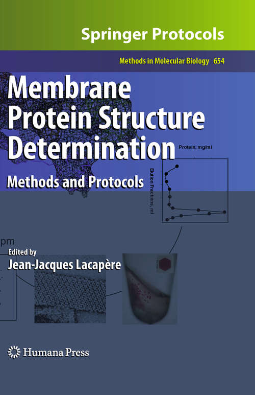 Book cover of Membrane Protein Structure Determination