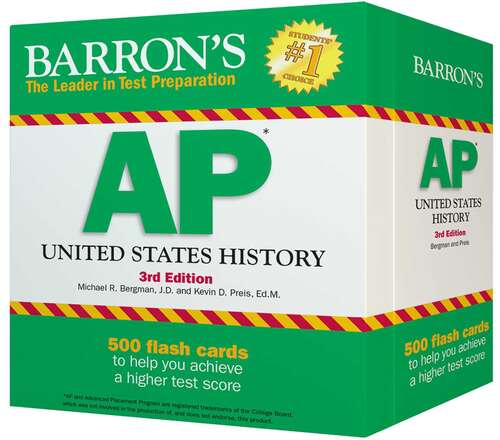 Book cover of AP US History Flash Cards (Third Edition)