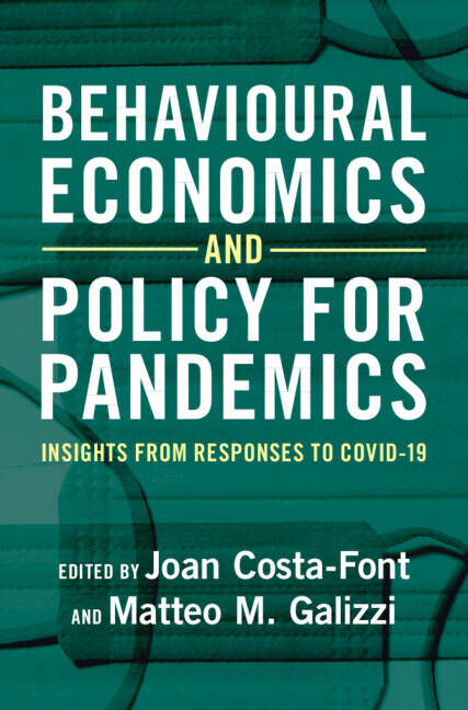 Book cover of Behavioural Economics and Policy for Pandemics