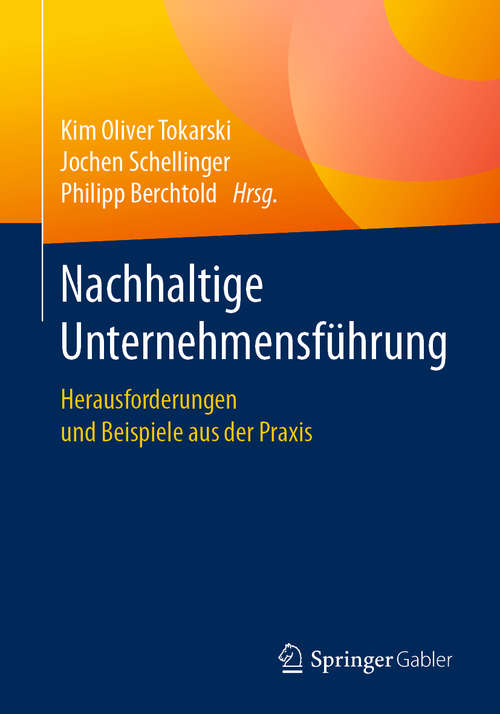 Book cover of Nachhaltige Unternehmensführung