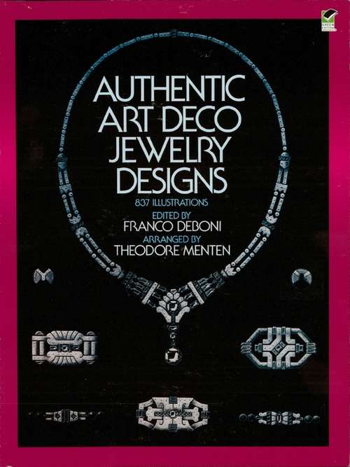 Book cover of Authentic Art Deco Jewelry Designs (Dover Jewelry and Metalwork)