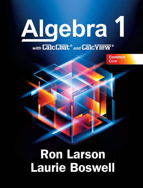 Book cover of Algebra 1 Common Core 2022